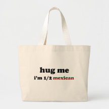 Half Mexican Tote Bags