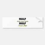 Half Middle School Teacher Half Rock Star Bumper Stickers