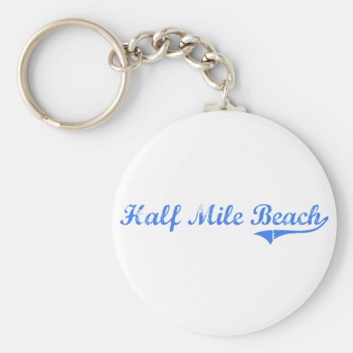Half Mile Beach Maine Classic Design Key Chains