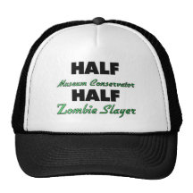 Half Museum Conservator Half Zombie Slayer Mesh Hat