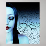 Half Of Me Goth Art Poster posters