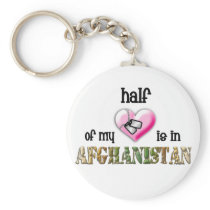 half of my heart...afghanistan 2 key chains