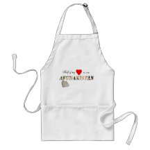 Half of my Heart is in Afghanistan Apron