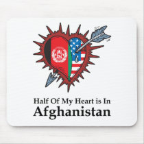 Half Of My Heart Is In Afghanistan Mouse Pads
