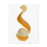 Half peeled orange post cards