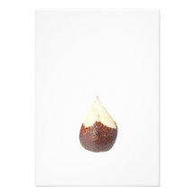 Half peeled snake fruit personalized announcement
