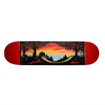 Half Pipe & Sunset Skateboard