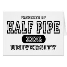 Half Pipe University Greeting Card