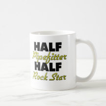 Half Pipefitter Half Rock Star Mugs