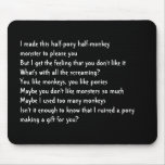 half-pony half-monkey monster mousepads