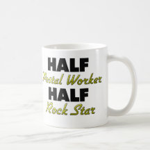 Half Postal Worker Half Rock Star Mug