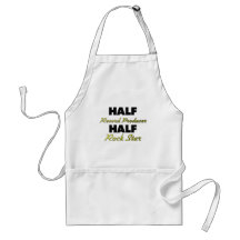 Half Record Producer Half Rock Star Apron