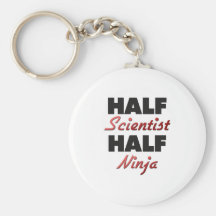 Half Scientist Half Ninja Key Chain