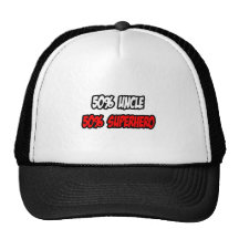 Half Uncle...Half Superhero Mesh Hats
