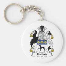 Halford Family Crest Key Chain