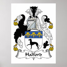 Halford Family Crest Poster
