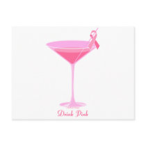 Halftime Designs Pinktini Post Cards