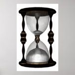 Halftone 3D Hourglass Sand Timer posters