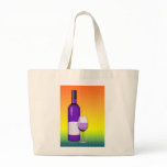 halftone comic wine glass and bottle bags