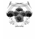 Halftone Roses & Tribal Pattern: Custom Shirt
