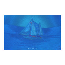 Halifax, Nova Scotia Sailing Schooner Boating Art Stretched Canvas Prints