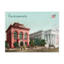 Hall Of Records Vintage California Postcard
