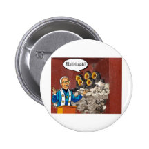 Hallelujah! Bird choir singing the Lord's praises Buttons