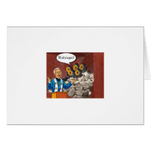 Hallelujah! Bird choir singing the Lord's praises Greeting Cards