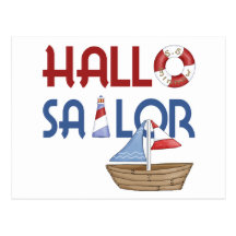 Hallo Sailor Post Card