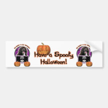 Hallowee, - Just a Lil Spooky - Cocker Spaniel Bumper Sticker