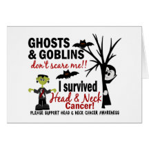 Halloween 1 Head And Neck Cancer Survivor Greeting Card