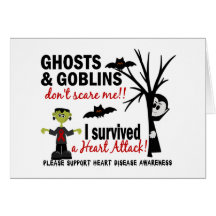 Halloween 1 Heart Disease Survivor Cards