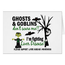 Halloween 1 Liver Disease Warrior Card