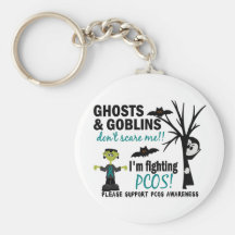 Halloween 1 PCOS Warrior Keychains