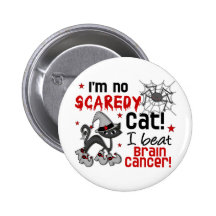 Halloween 2 Brain Cancer Survivor Button