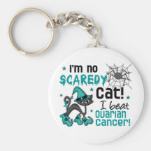 Halloween 2 Ovarian Cancer Survivor Keychains
