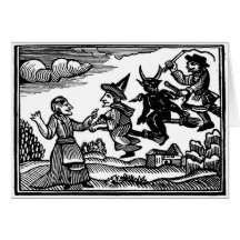 Halloween antics card