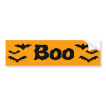 Halloween Batty "Boo" Bumper Stickers