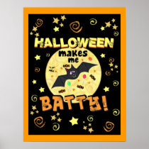 Halloween Batty Poster Art