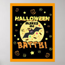 Halloween Batty Poster Art