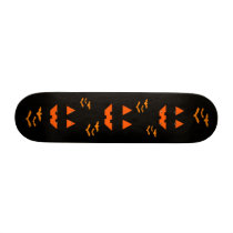Halloween Batty Pumpkin Face Skateboard Deck