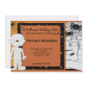 Halloween Birthday invitations