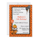Halloween Birthday Invitation