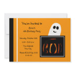 Halloween Birthday Party Invitation -- Boo