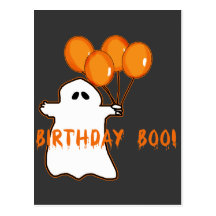 Halloween Birthday T-shirts and Gifts Post Card