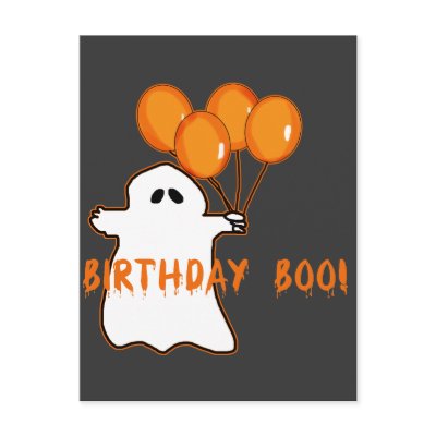 Halloween Birthday T-shirts and Gifts Post Card by HalloweenFun