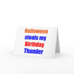 Halloween Birthday Thunder Cards