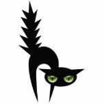 Halloween Black Cat Decoration photo sculptures