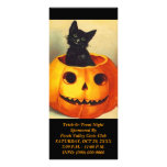 HALLOWEEN BLACK CAT JOL Jack-o-Lantern Rack Cards