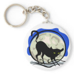 Halloween Black Cat Keychain
